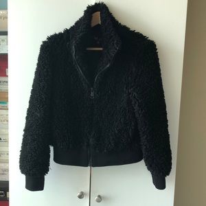 Zara trf Teddy Zip-up Jacket